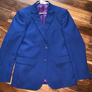 Blue Mens Size 40R Suit